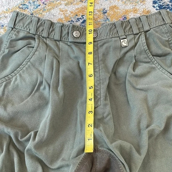 Cavallo Riding Breeches Women’s size 32 Army green & Brown Equestrian pants - Picture 9 of 16